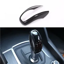 ABS Carbon Fiber Gear Shift Knob Head Cover Trim For Alfa Romeo Giulia Stelvio