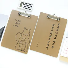 1 шт. Shangpai A4 небольшой свежий зажим деревянная прищепка доска большой блокнот клип Папка офисные канцелярские принадлежности