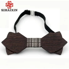 Модный деревянный лук Галстуки свадебные костюмы бабочка форма Bowknots Gravatas узкий галстук деревянная бабочка для мужчин и женщин
