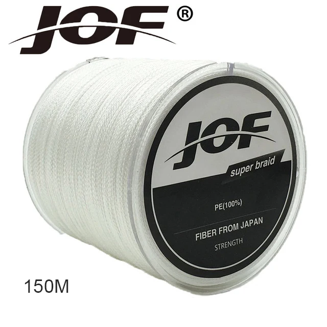 

JOF 150M 8 Colors PE Braided 4 Strands Fishing Line 8 - 100 LB Pesca Braided Wire PE line Fly Ice Carp Fishing Lines Wire peche