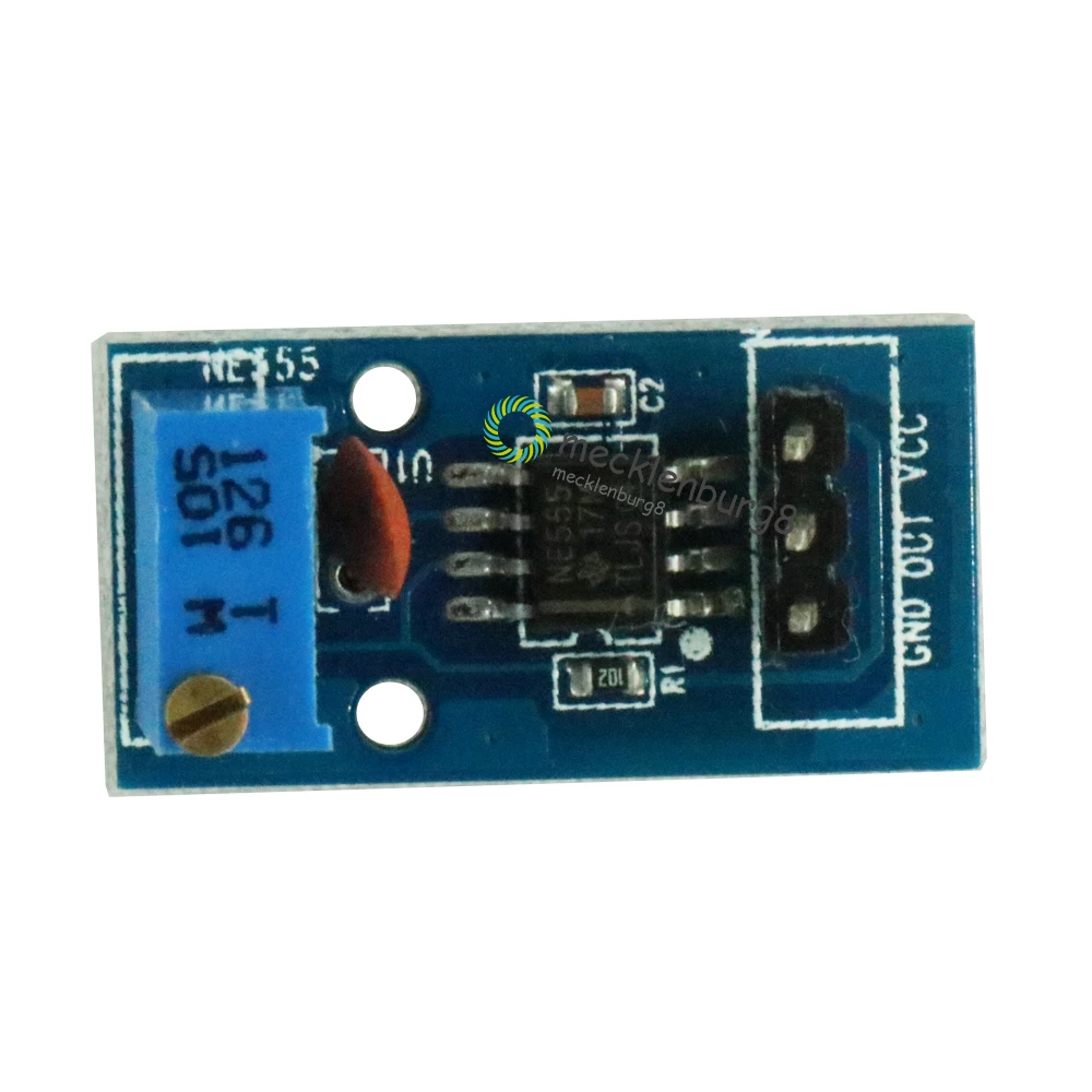 

NE555 Adjustable Resistnce frequency pulse generator module for Arduino car interior 5V-12V single-channel Output module 29 * 12