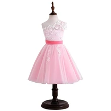 Tulle Lace A Line Sash Flower Girl Dresses for Wedding First Communion Dresses Wedding Party Dress Runway Show Pageant Danceway half sleeve flower girls dresses for wedding tulle princess pageant lace girl communion party dresses mother daughter dresses
