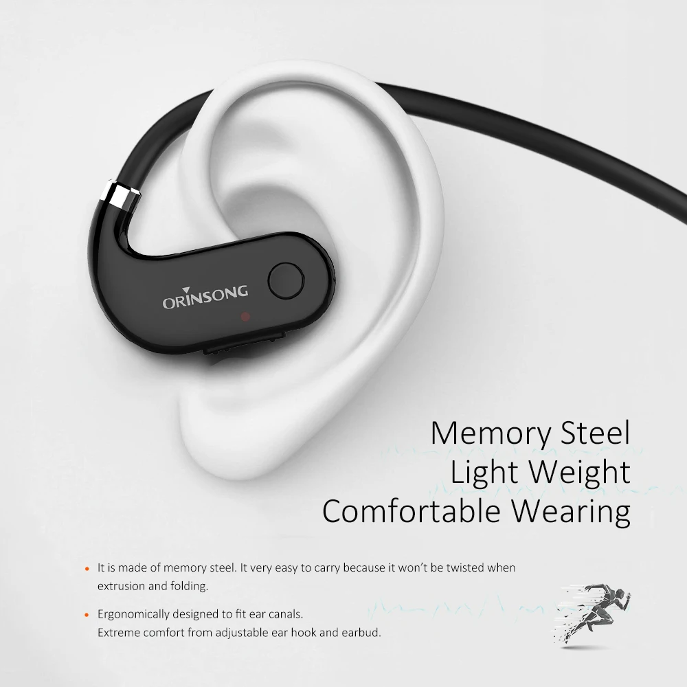 Orinsong гарнитура Bluetooth V4.1 наушник bluetooth наушники Беспроводной шейным CSR4.1 стерео hifi