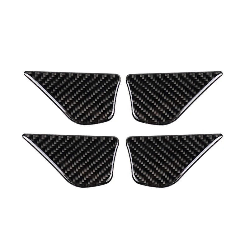 

4pcs Car Inner Door Handle Cover Trim decor for Mercedes W205 C180 GLC260 Carbon Fiber black 92*50mm Door Handle Cover trims