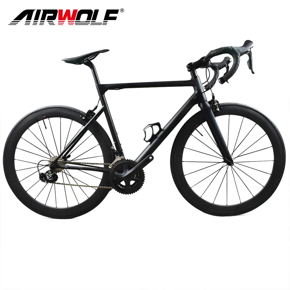 Discount Airwolf 700C Carbon Bike Toray T1000 Carbon road bicycle with monocoque frameset,carbon wheels,SH1MANO 5800/R800/9000 bicicleta 1