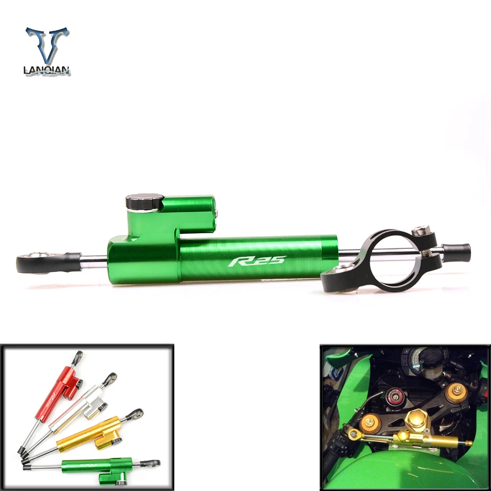 

Universal CNC Motorcycle Aluminum Damper Steering Stabilize Safety Control For Yamaha MT09 MT-09 R1 R3 R6 R25 R6S