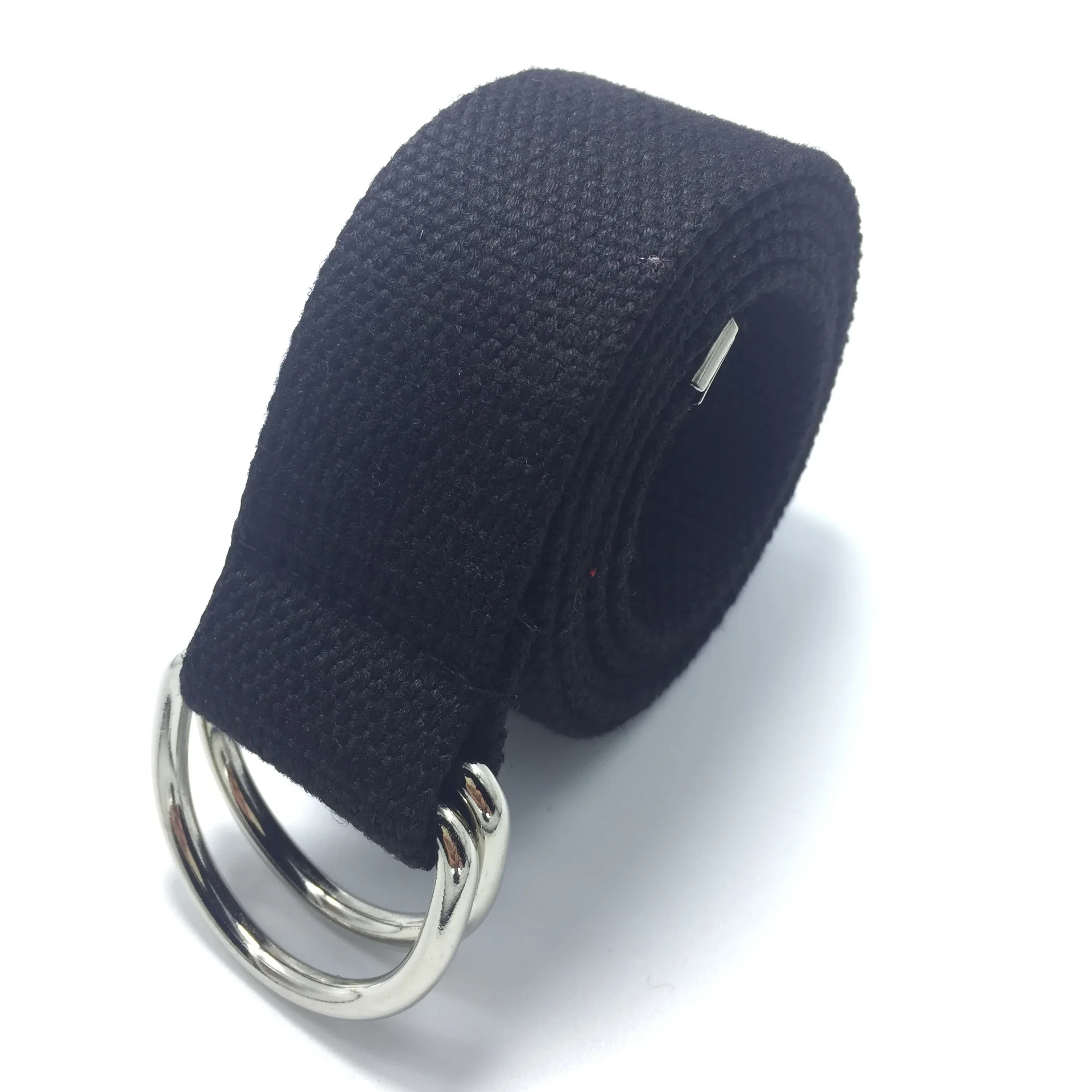 Men Women Unisex Plain bing Cotton Canvas Metal Buckle Belt High