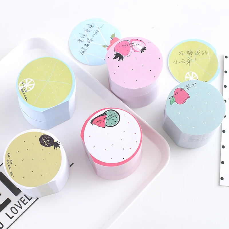 

Creative small fresh N times sticky student sticky notes office stationery cute fruit message posted