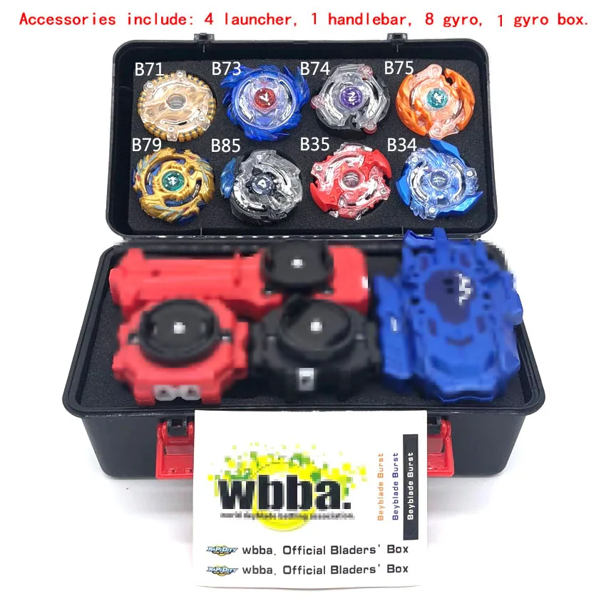 Toupie Beyblades Metal Fusion Beyblades Set Storage Box Top Beyblade burst bey 4D With Launcher Beyblade Toys For Children Boy A