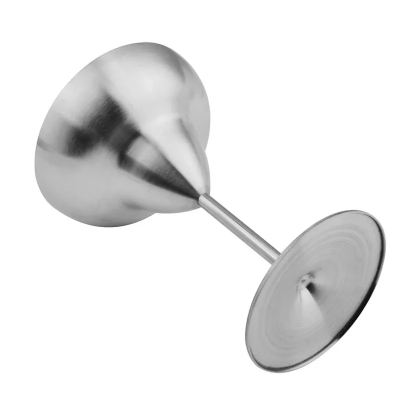 Stainless Steel Wine Goblet Metal Margarita Glasses Martini Cocktail Goblets Restaurant Home Wine Cups Bar Supplies Barware (6)