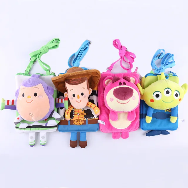Anime Toy Story Woody Buzz Strawberry Bear Alien Plush