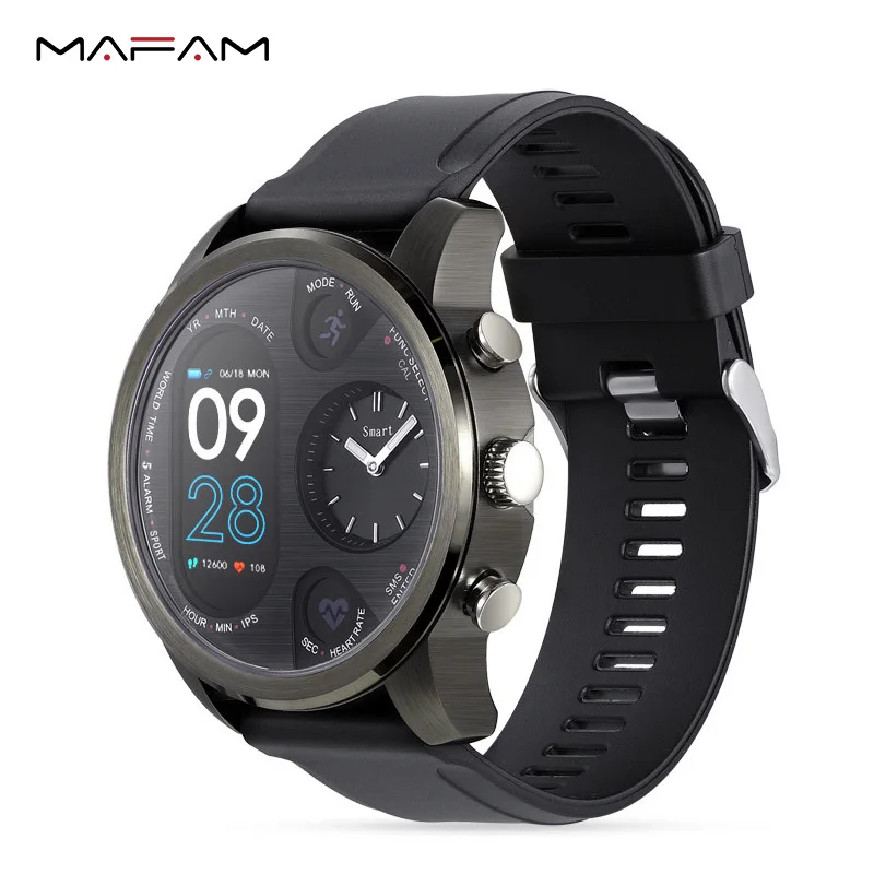 

MAFAM Dual Display Smart Watch For Men IP68 Waterproof Fitness Bracelet 15 Days Standby Business Smartwatch Activity Tracker