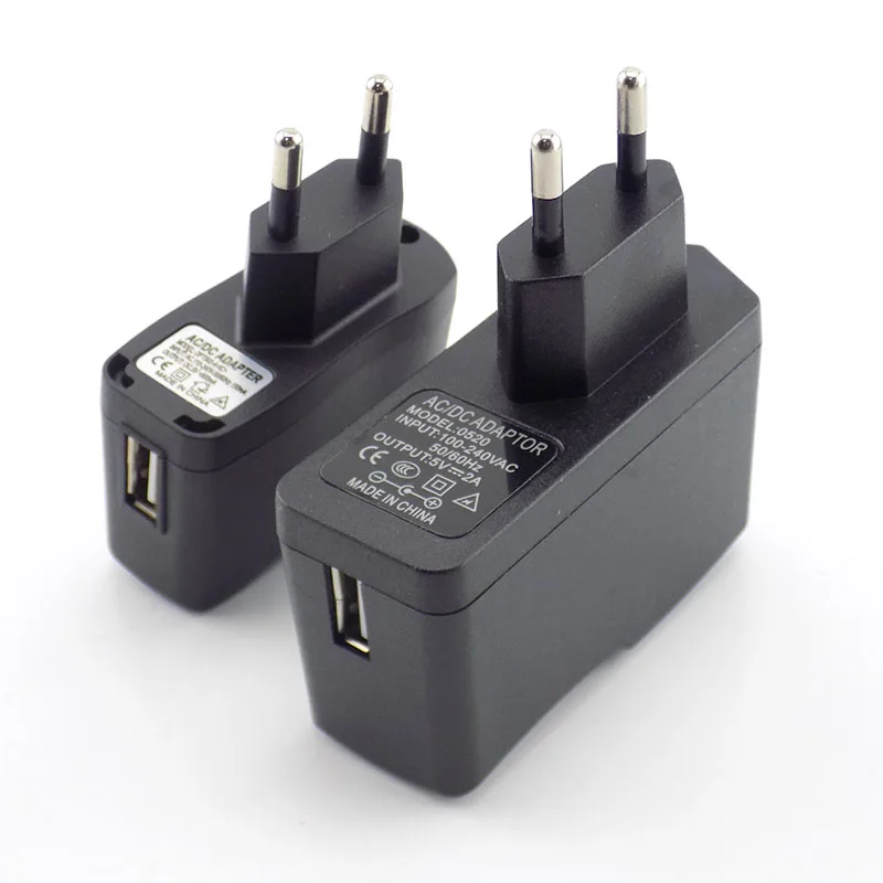 Usb адаптер питания для зарядки 5V 0.5A 2A микро USB настенное зарядное устройство AC в DC EU/US адаптер Универсальный 100 V-240 V Выход H2