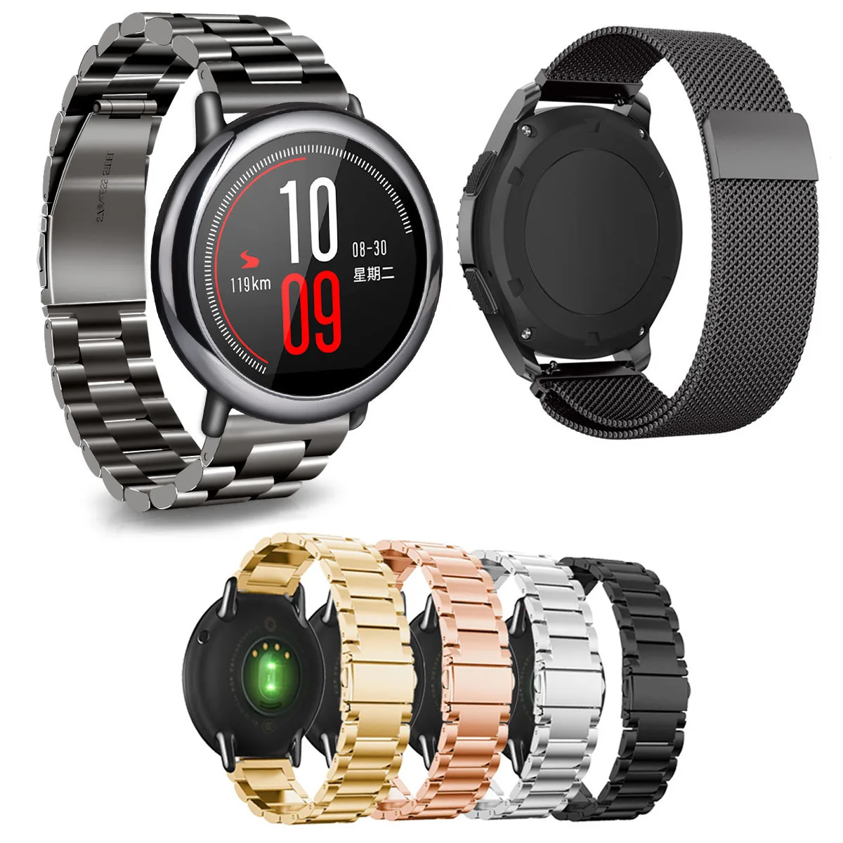 amazfit stratos metal band