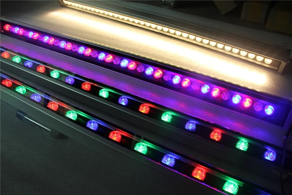 Высокая мощность 36 Вт DMX512/0-10 В затемнения RGB светодиодный светильник прожектора стены водонепроницаемый IP65 открытый ландшафтный светильник ing