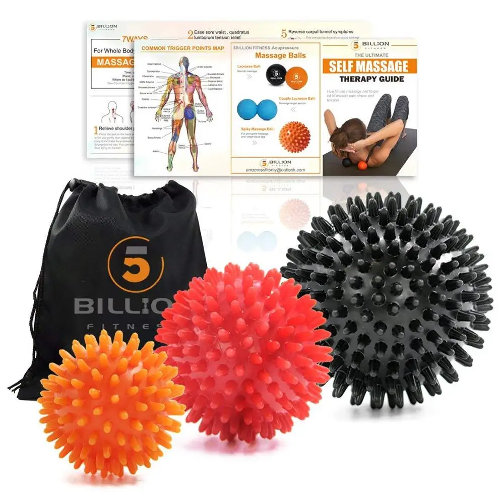 

Procircle Fitness Balls Set Handheld Massage Ball Hedgehog Stress Myofascial for Muscle Release
