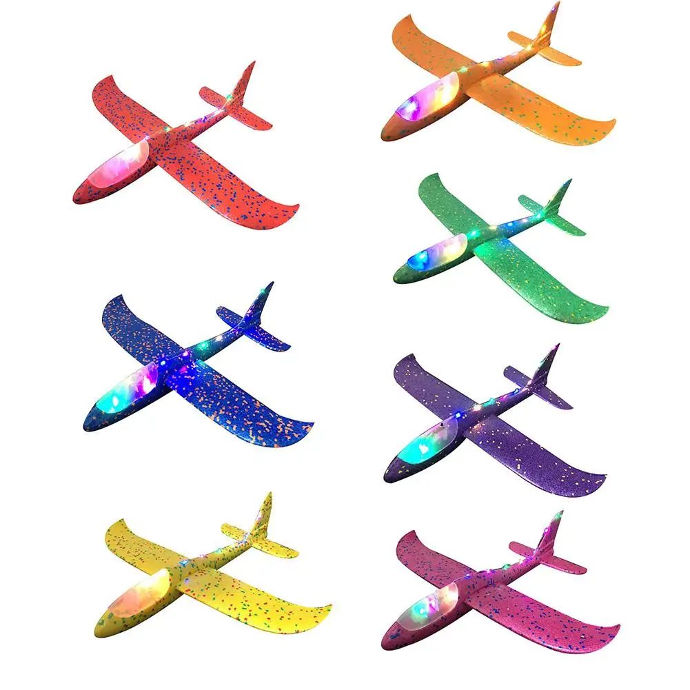 

Fashion Top Toys 48cm Manual Outdoor Airplane Toy Hand Launch Glider Aircraft Children Kids Gift