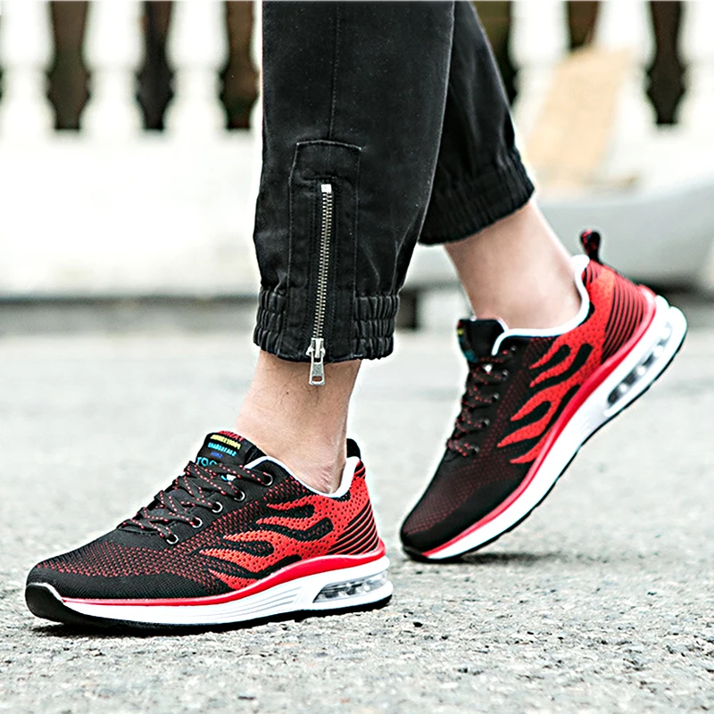 

Mesh Men Casual Shoes Lac-up Men Shoes Lightweight Comfortable Breathable Male Walking Sneakers Men Plus Big Size 39-48