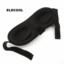 ELECOOL 3D Черная мягкая маска для сна для глаз, маска для сна для путешествий, маска для сна, Высококачественная маска для сна