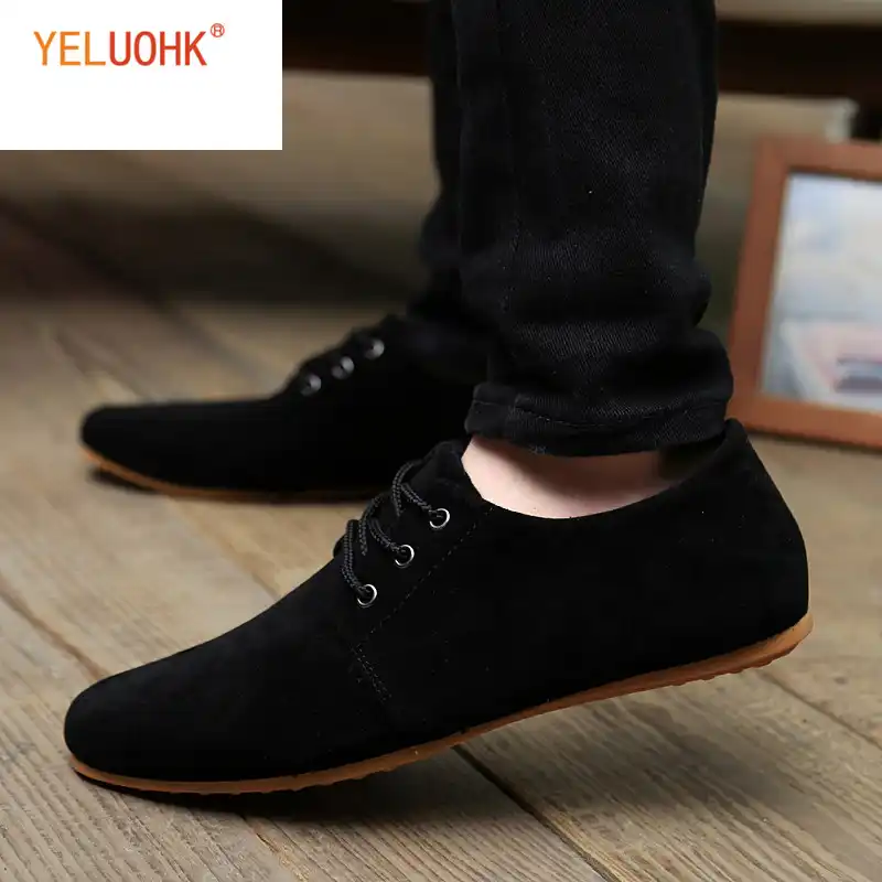 Mens black suede oxford shoes Clearance