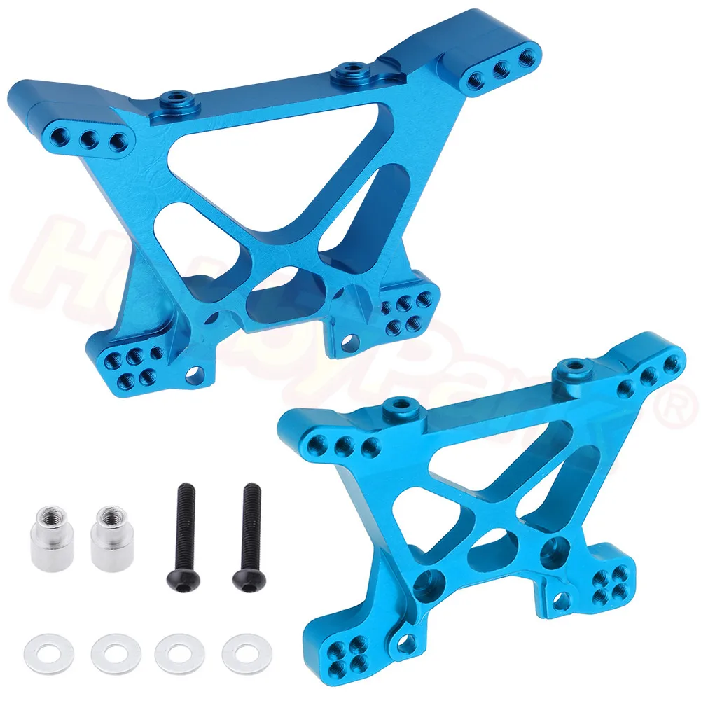 

Front & Rear Shock Tower Set Aluminum Alloy Replacement of 6838 6839 for Traxxas 1/10 Slash 4x4 4WD RC Car Upgrade Parts Hop-Ups