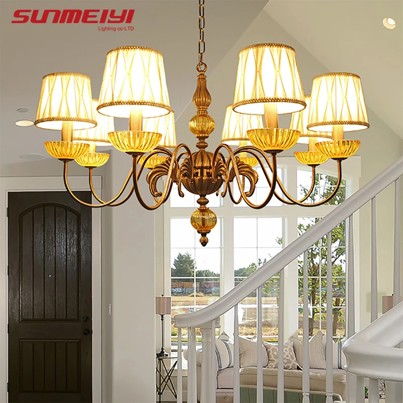 

Modern LED Gold Chandeliers Lighting lustre para sala Chandeliers Ceiling For Living room Hotel Big Foyer Indoor Fixture