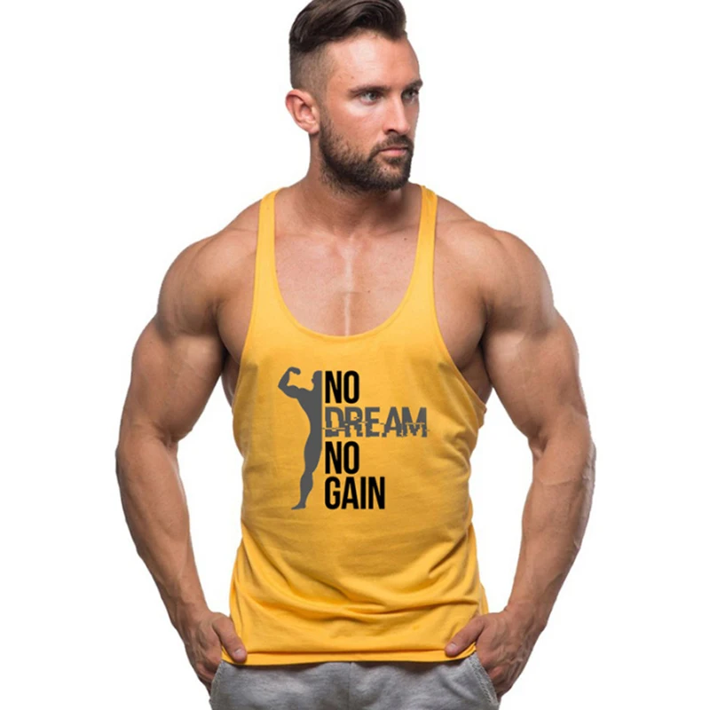 Fitness Tank Top Men Gym Clothing Stringer (9)