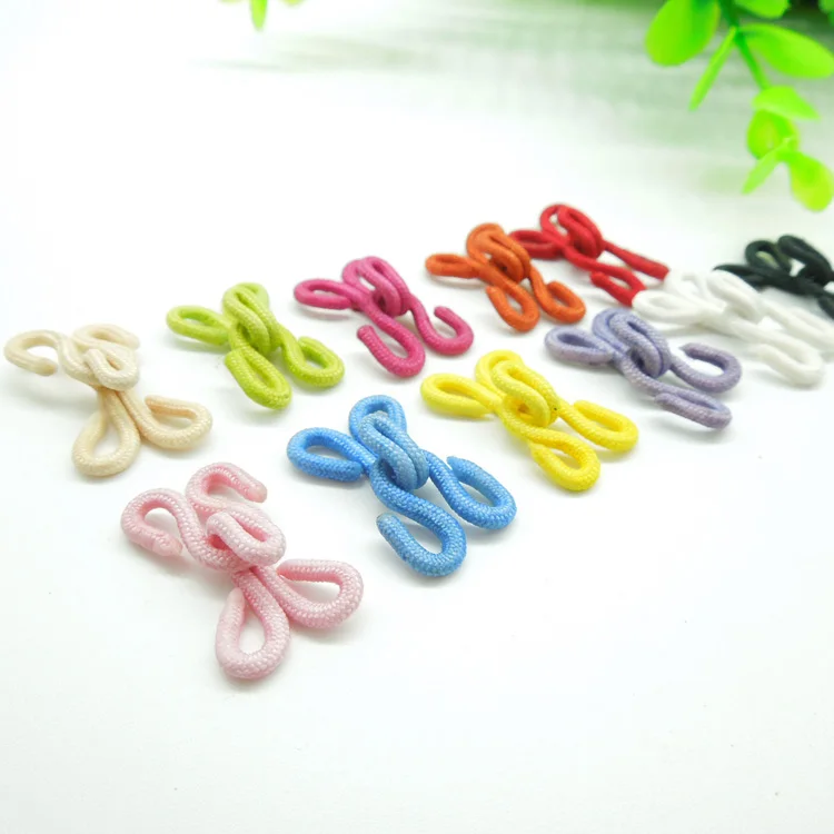 1000 Sets customized color 40mm Fabric Covered Hook And Eye Bra Fasteners Sew On Fur Coat coat 1000 Sets customized color 40mm Fabric Covered Hook And Eye Bra Fasteners Sew On Fur Coat coat