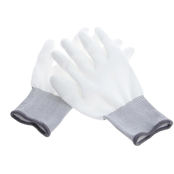 1 пара Антистатическая противоскользящая перчатка PC компьютер ESD электронные рабочие ремонтные перчатки - Цвет: Grey L size