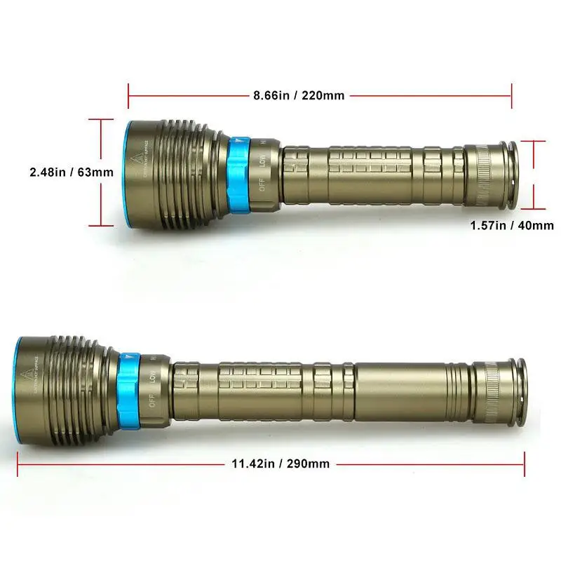 SOL светодиодный 18000лм T6/15000лм T6 светодиодный фонарь для дайвинга 200 м подводный водонепроницаемый тактический светодиодный фонарь