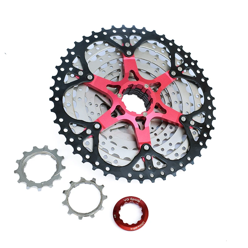 VG sports 9 speed 11-50 T/46 T/42 T MTB кассета велосипедная Звездочка свободного хода cdg 9S горный велосипед свободного хода 11-40 T/36 T Сверхлегкий