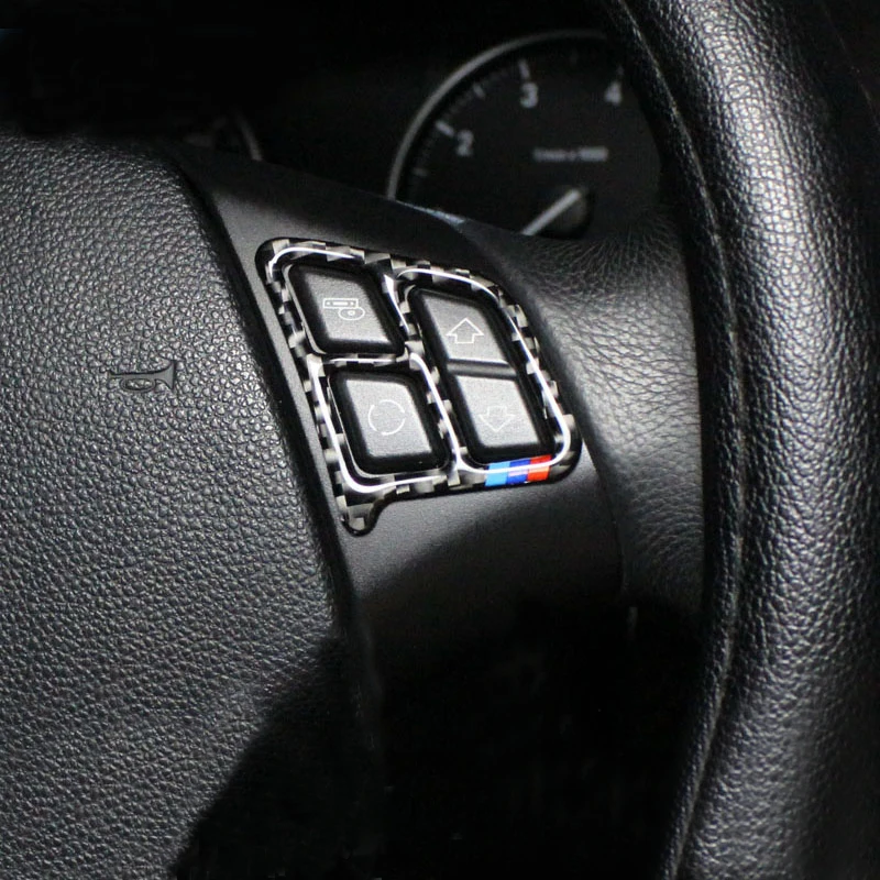 Для BMW E90 E92 F30 3 серии 2005- автомобильный Стайлинг интерьерные аксессуары наклейки из углеродного волокна на руль
