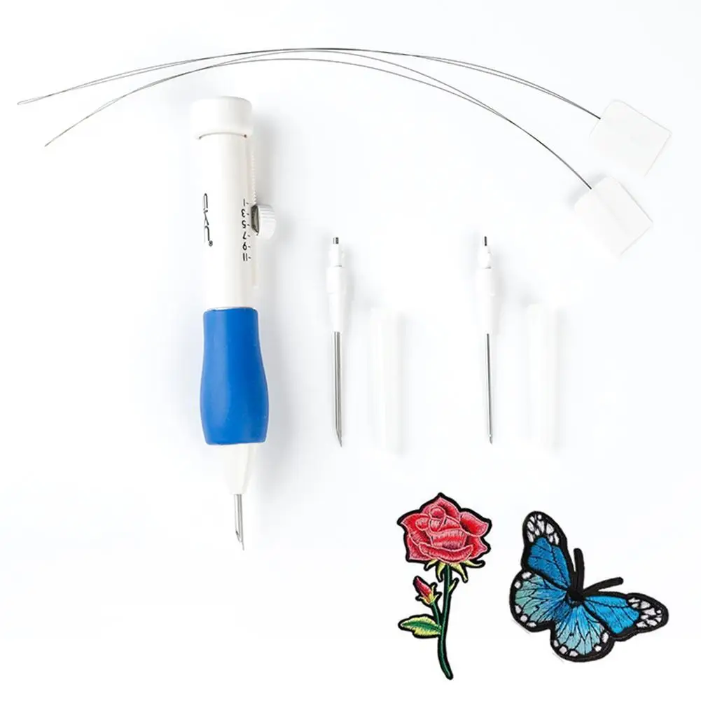 

Durable Embroidery Needle Set ABS Plastic DIY Embroidery Punch Needles 1.3/1.6/2.2mm Diameter