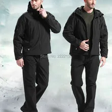 TAD Открытый тактический Охота мягкие В виде ракушки Водонепроницаемый куртка+ брюки комплект Мужская Армия Спортивная одежда комплект Военная Униформа Пеший Туризм Куртка Мотобрюки