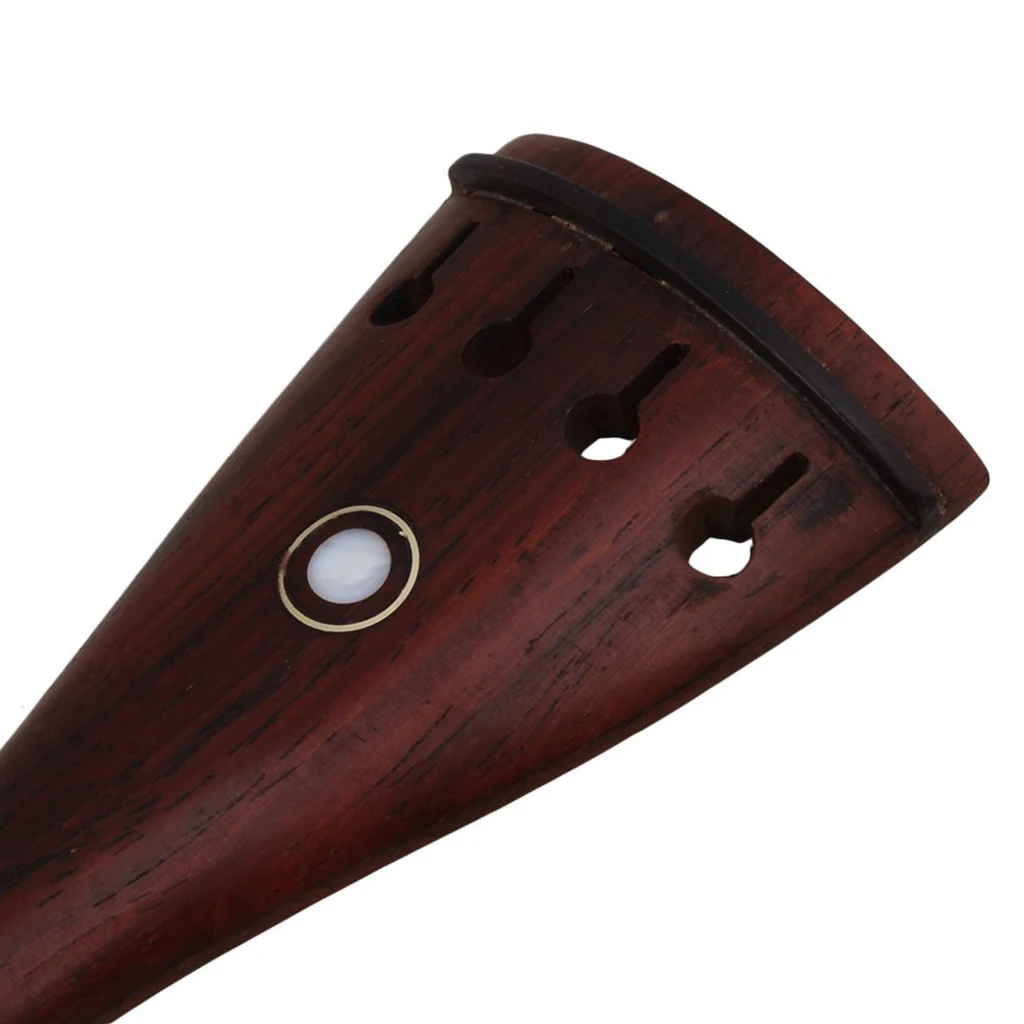4/4 Violin Replacement Rose Wood Chinrest & Tailpiece & Endpins &Tuning Peg