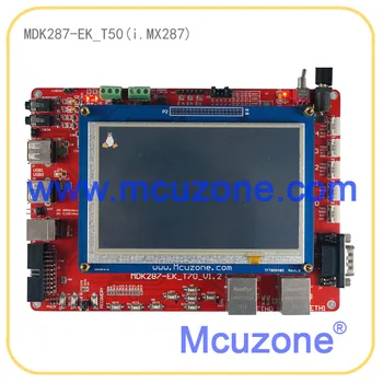 

MDK287-EK_T50 development Kit, Freescale i.MX287 454MHz CPU, 128MB DDR2, 256MB NAND, 5" 800480 LCD, Ethernet x 2, CAN x2,UART*5