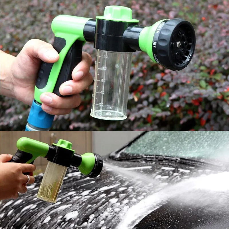 Portable 8 in 1 Jet Car Spray Gun Soap Dispenser Garden High Pressure