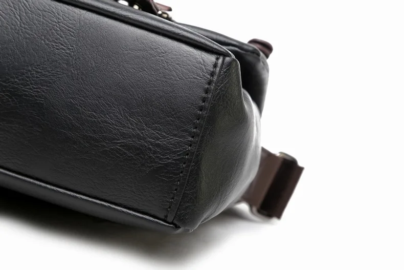 MJ Men's Bags Vintage PU Leather Male Messenger Bag High Quality Leather Crossbody Flap Bag Versatile Shoulder Handbag for Men (22)