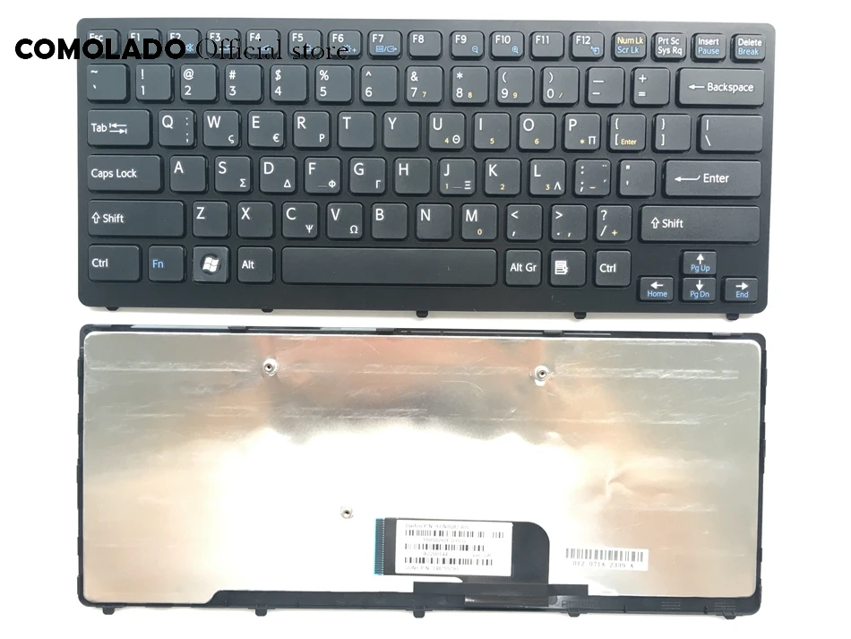 GK греческая клавиатура для Sony Vaio VPC-CW VPC CW VPCCW CW16EC CW18FC CW26EC CW28EC CW2S3C CW2S6C черная с