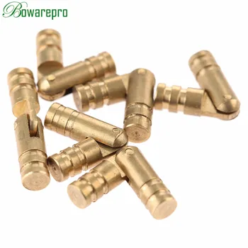 

bowarepro 20Pcs Copper Barrel Hinges Cylindrical Hidden Cabinet Concealed Invisible Brass Hinges For Furniture Hardware 20*4mm