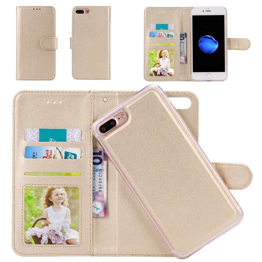 

SMILYOU 2 in 1 Leather Protection Phone Case For iPhone X Cover Hard Cover Magnetic Wallet Cases For iPhone 6 6S 7 8 Plus X 10