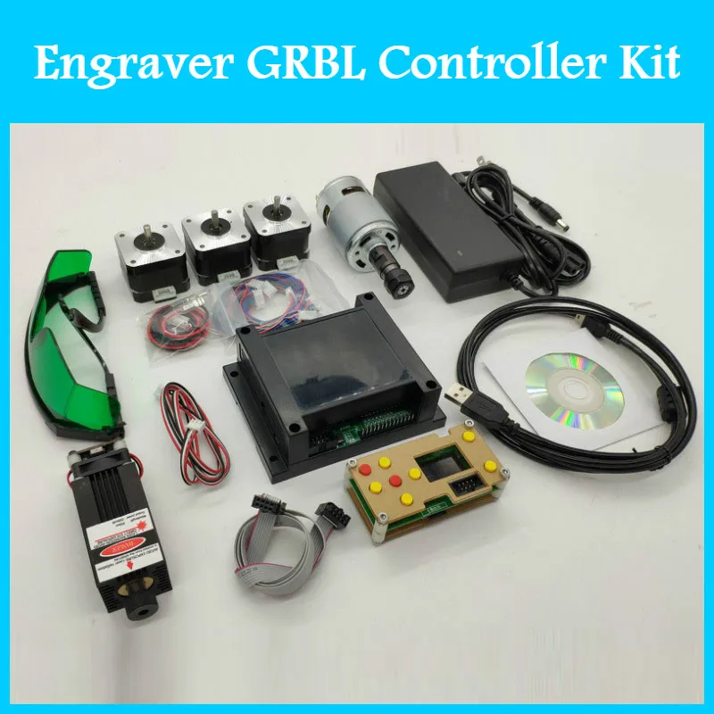 

CNC Engraver GRBL Controller Kit Wood Router Laser Engraving Machine Control component Spindle Stepper motor for cnc 3018 1610