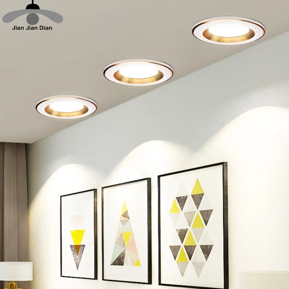 

Ultra Thin Led Panel COB Downlight Recessed Lamp 3W 5W 7W 9W 12W Round Spot Lighting Indoor Bedroom Kitchen 220V 110V Dimmable