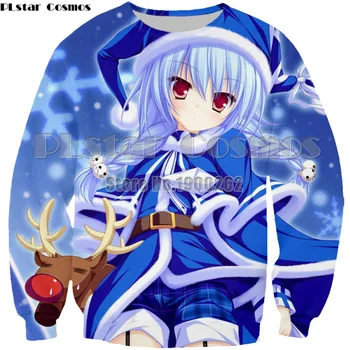 

PLstar Cosmos Anime tops Tees Anime Sexy girl christmas 3D Print /Hoodie/Sweatshirt Plus size XS-7XL