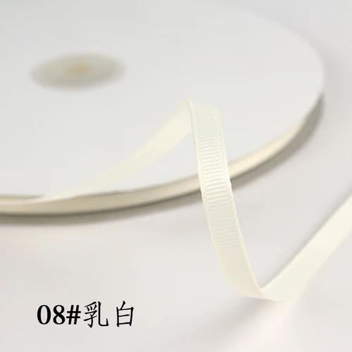 Elegant 6mm Grosgrain Satin Ribbons for Decorations and Crafts