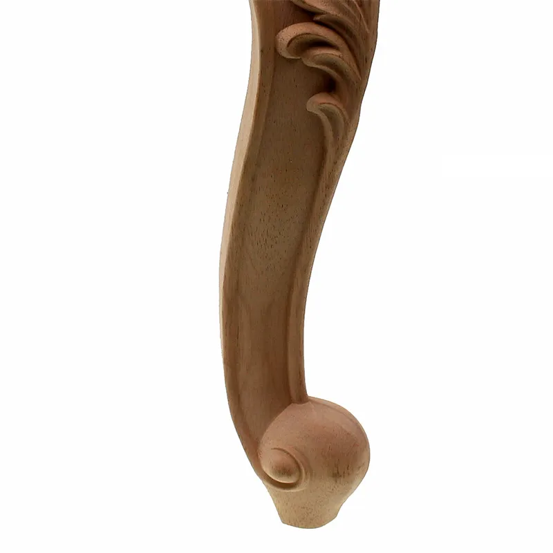 RUNBAZEF Carving Natural Wood Appliques for Furniture Legs and Feet Unpainted Wooden Mouldings Decal Home Decoration Accessories RUNBAZEF Carving Natural Wood Appliques for Furniture Legs and Feet Unpainted Wooden Mouldings Decal Home Decoration Accessories