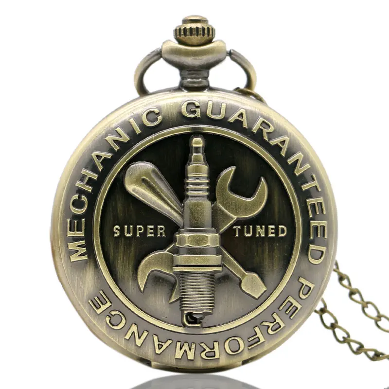 Ретро бронза античная механик гарантированной производительности их 3D супер настроены слова Дизайн карманные часы reloj de bolsillo cep saati подарки