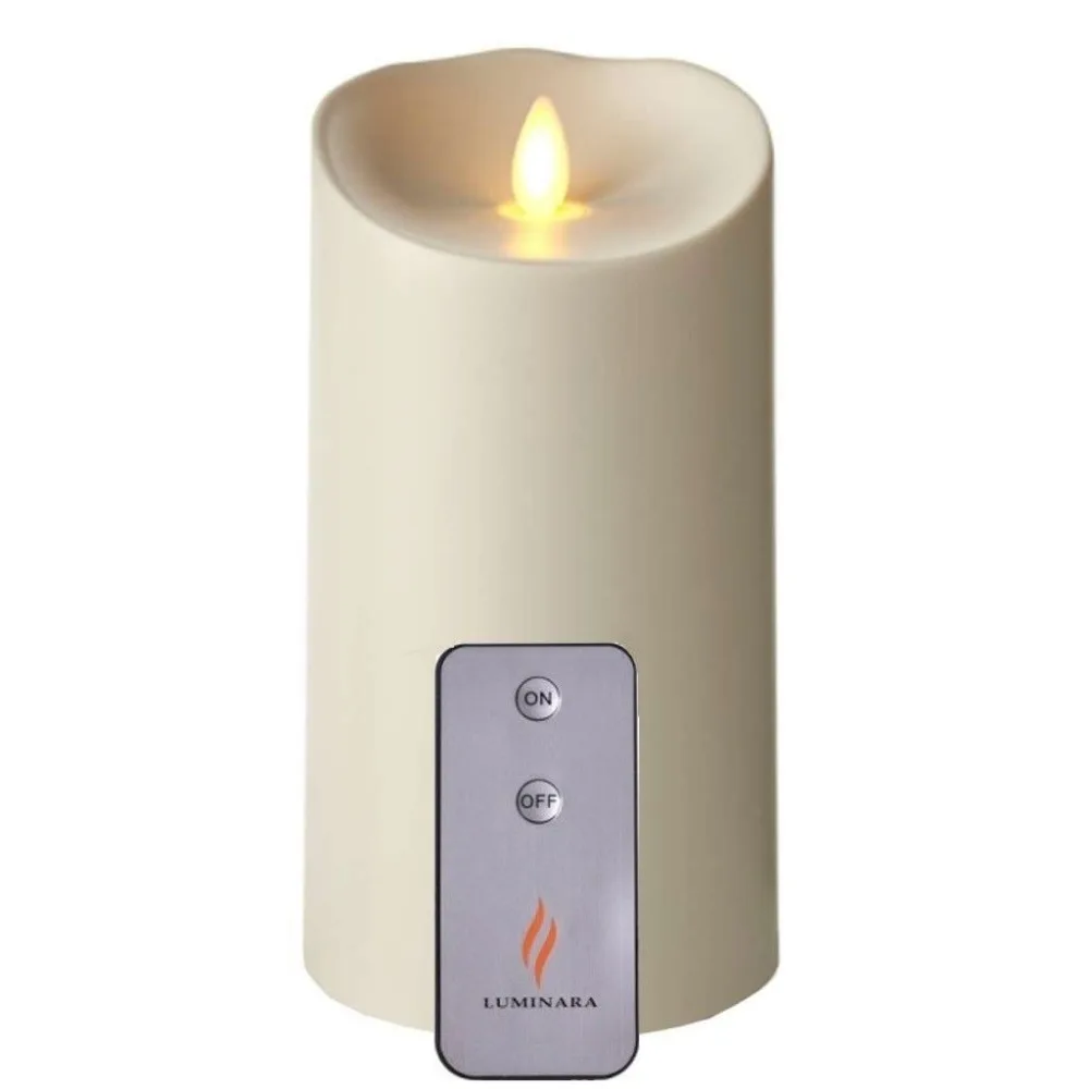 Luminara Flameless Outdoor Waterproof Plastic LED Candle Light 3.75"*7