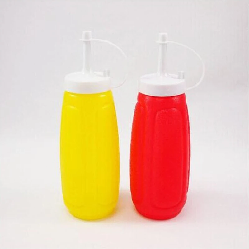 1set (2 bottles) Chocolate Pudding Tomato Sauce Squeeze Salad Bottle