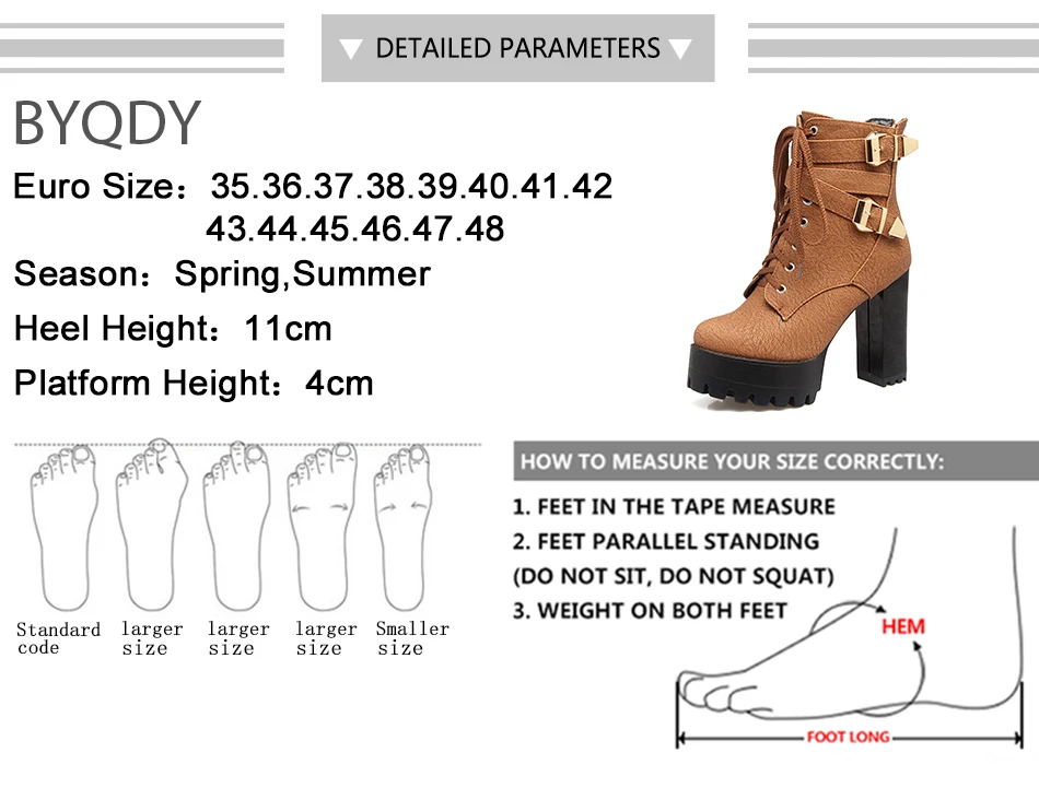 High Heels Platform Boots